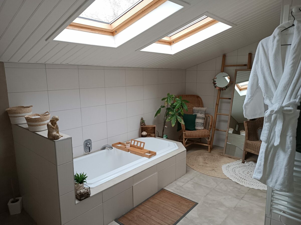 salle de bain bambous